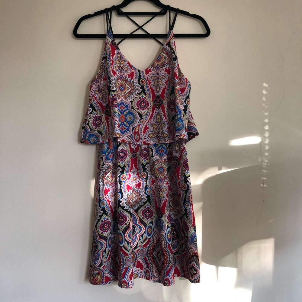 LIKE NEW Earthbound Trading Co Pattern Mini Dress
